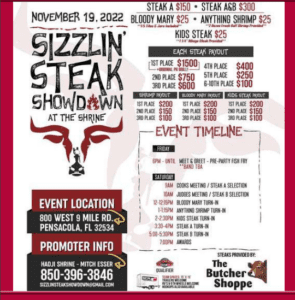 Sizzlin Steak Cookoff 2022