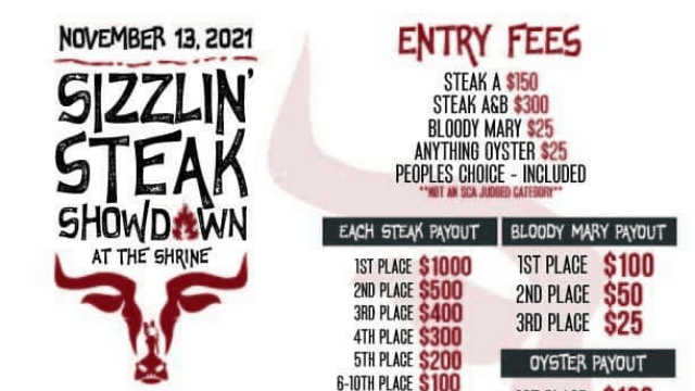 Sizzlin’ Steak Showdown Sponsorships Available