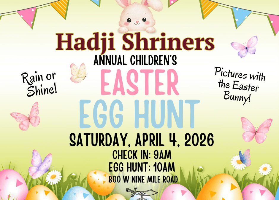 April 4 Annual Children’s Easter Egg Hunt