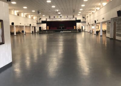 Hadji Main Hall looking at stage - empty